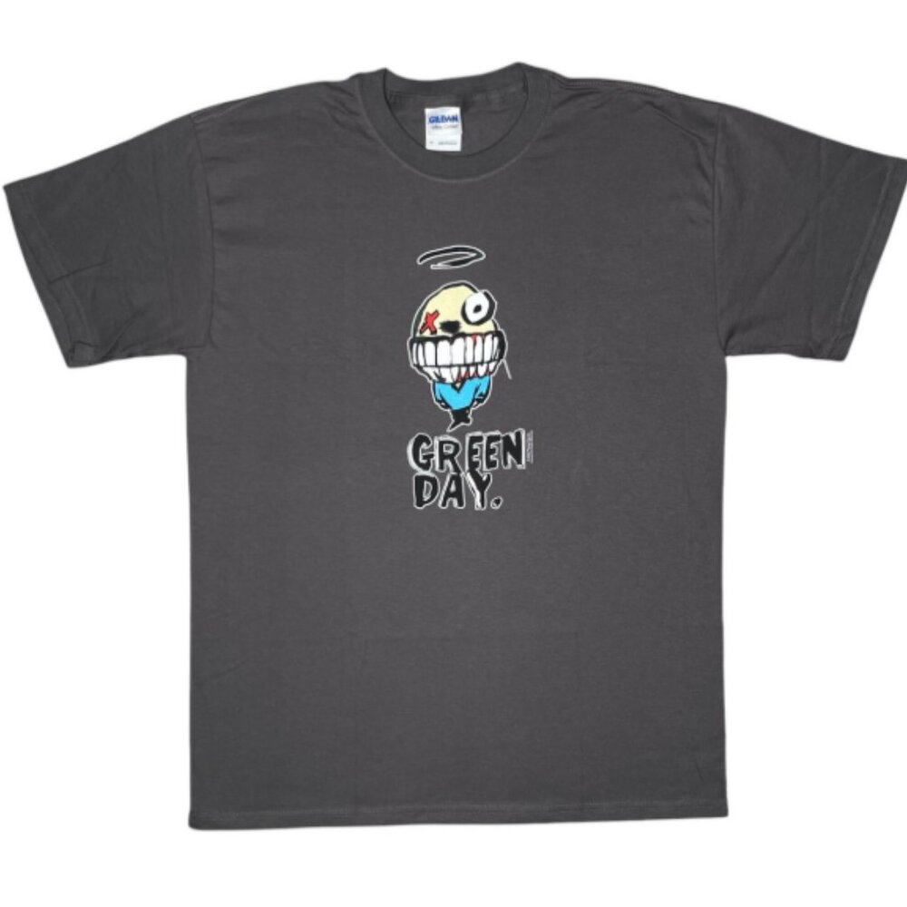 Green Day - Warped Rock T-Shirt, size medium US mens, color grey.